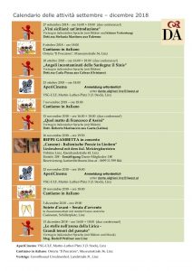 Programm Aktivitäten DA Linz 9.-12.2018