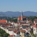 Blick vom Tabor über die Steyrer Altstadt